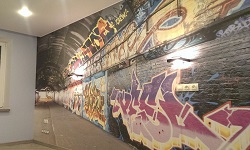 Настенное граффити в отделке